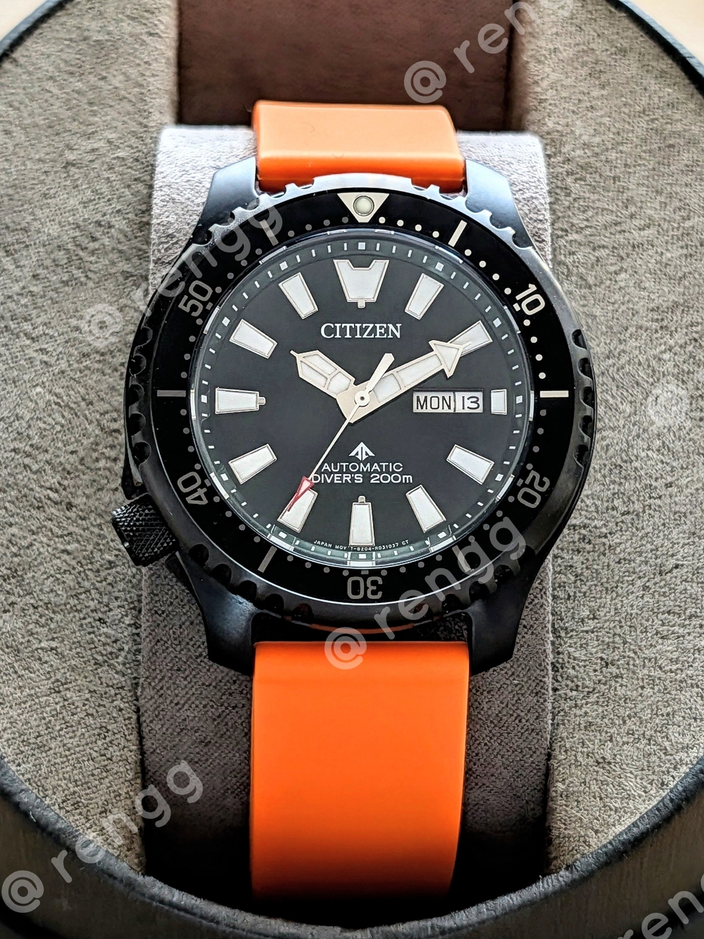 Dark Green Citizen Promaster FUGU AUTOMATIC Men's Dive Watch Sapphire 200M